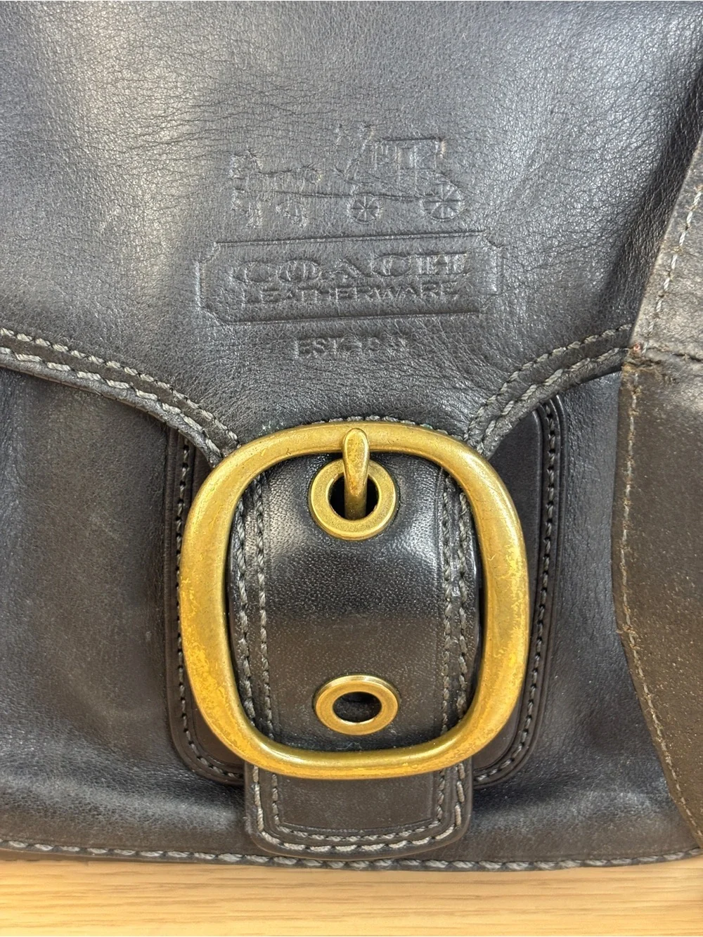 Vintage Coach Bleecker Legacy Tattersall Flap Large Shoulder Bag - Picture 2 of 14